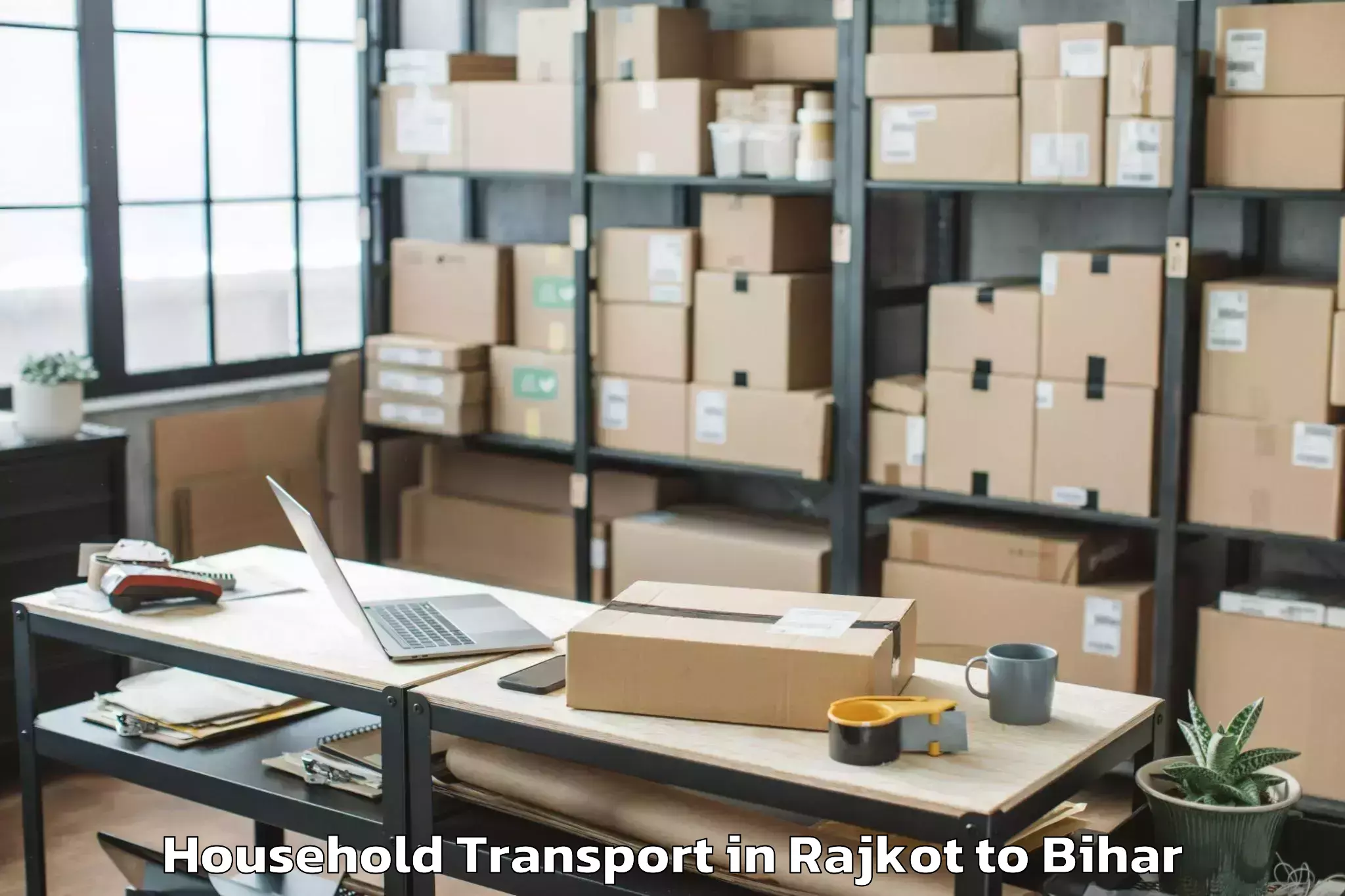 Trusted Rajkot to Araria Household Transport